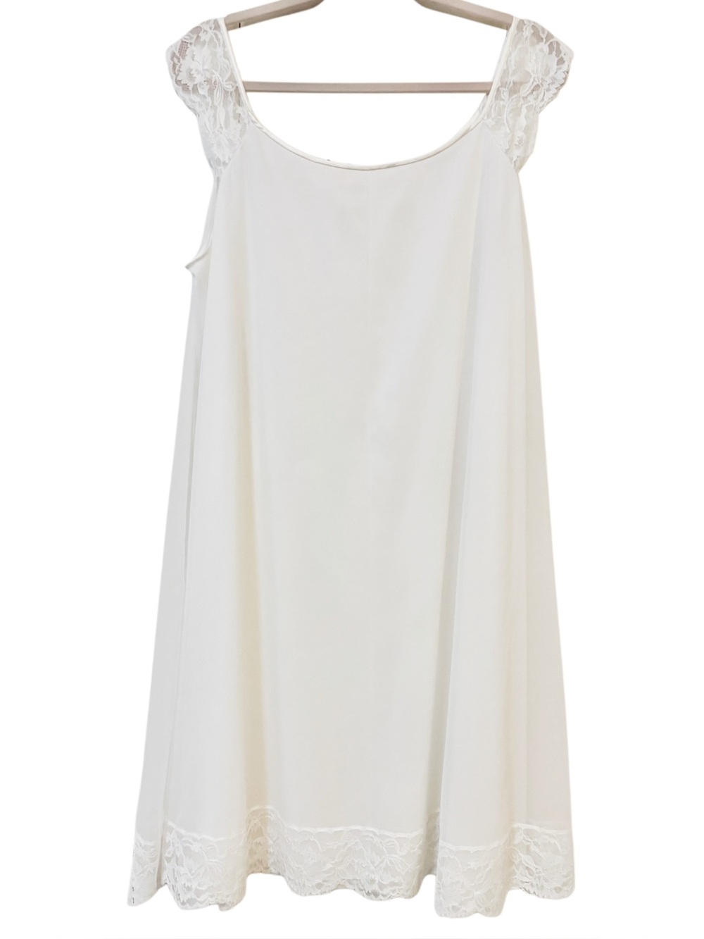 Vtg 50s 60s Vanity Fair White Sheer Babydoll Dress / Nightgown / Negligee -Large - Picture 10 of 16